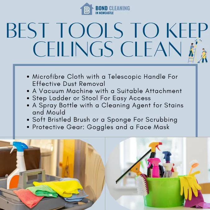 Best Tools to Keep Ceilings Clean Infographic
